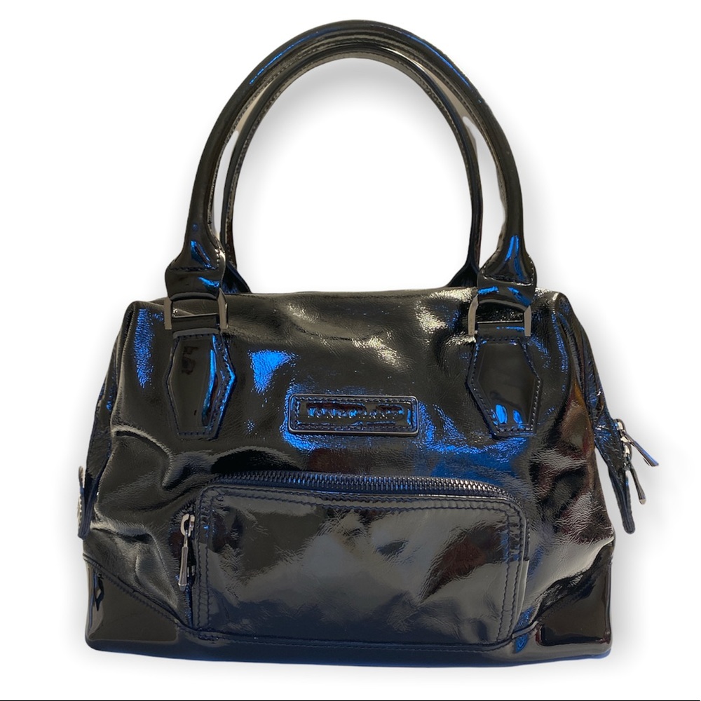 Longchamp Legende Verni black patent leather